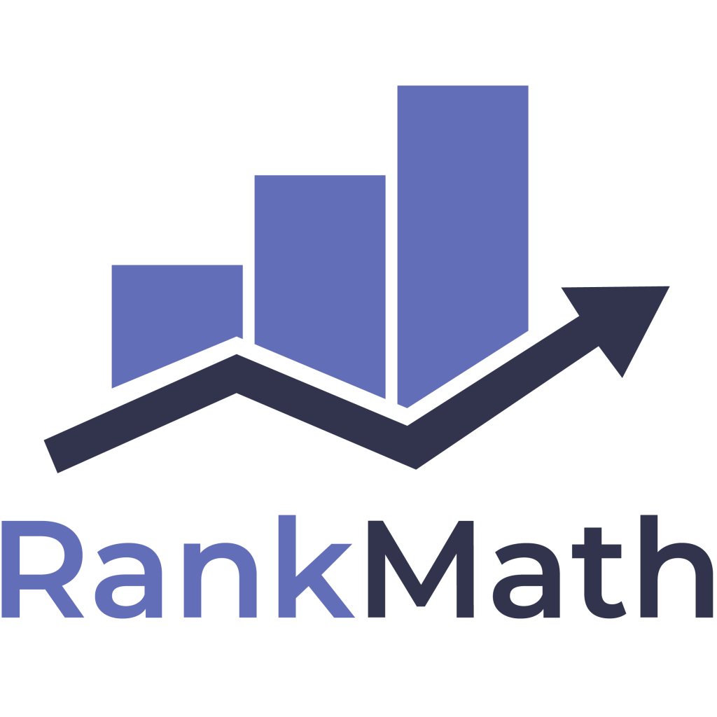 rank math logo at top 1